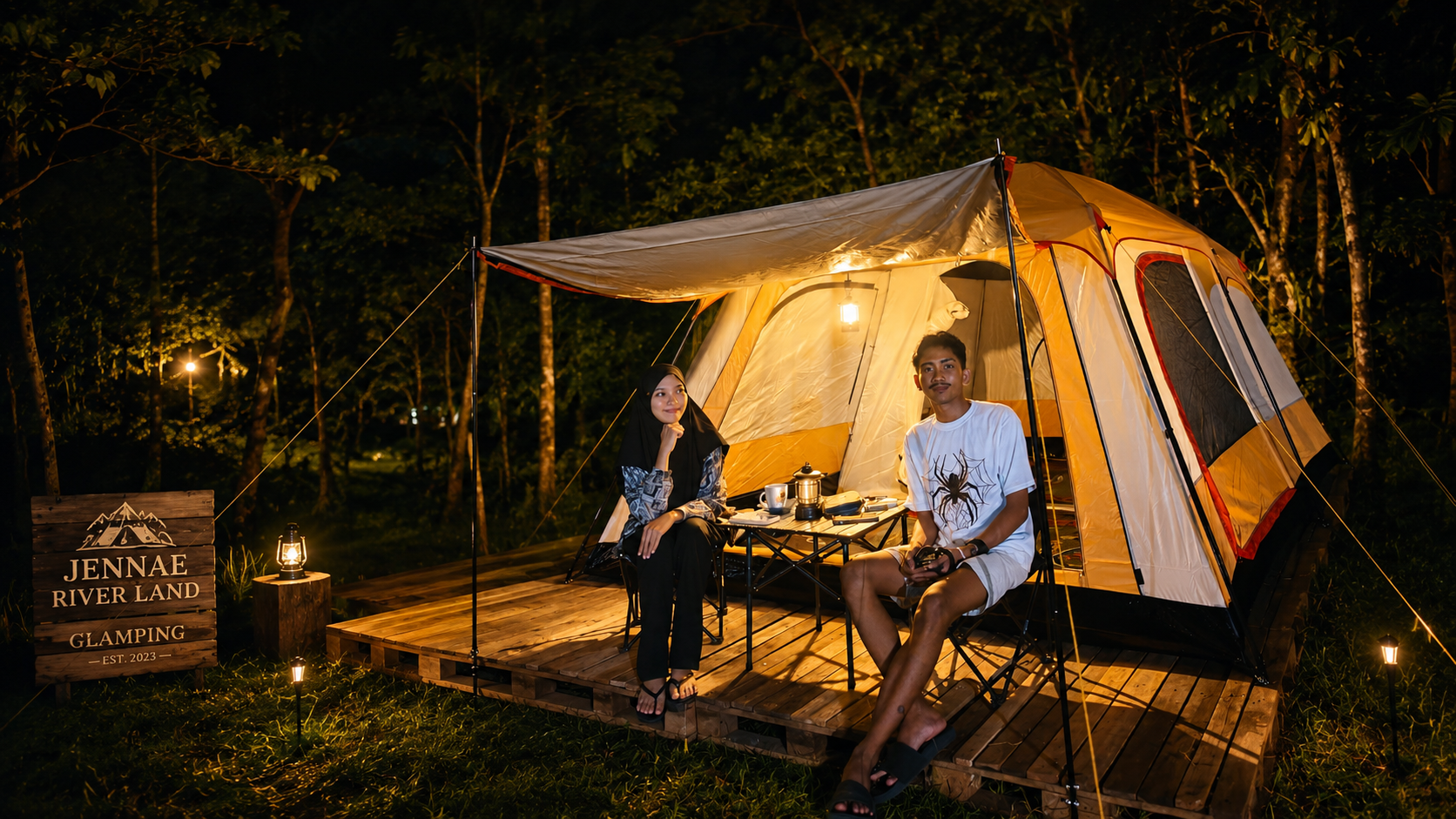 Camping Premium (Springbed, Listrik, Kipas)