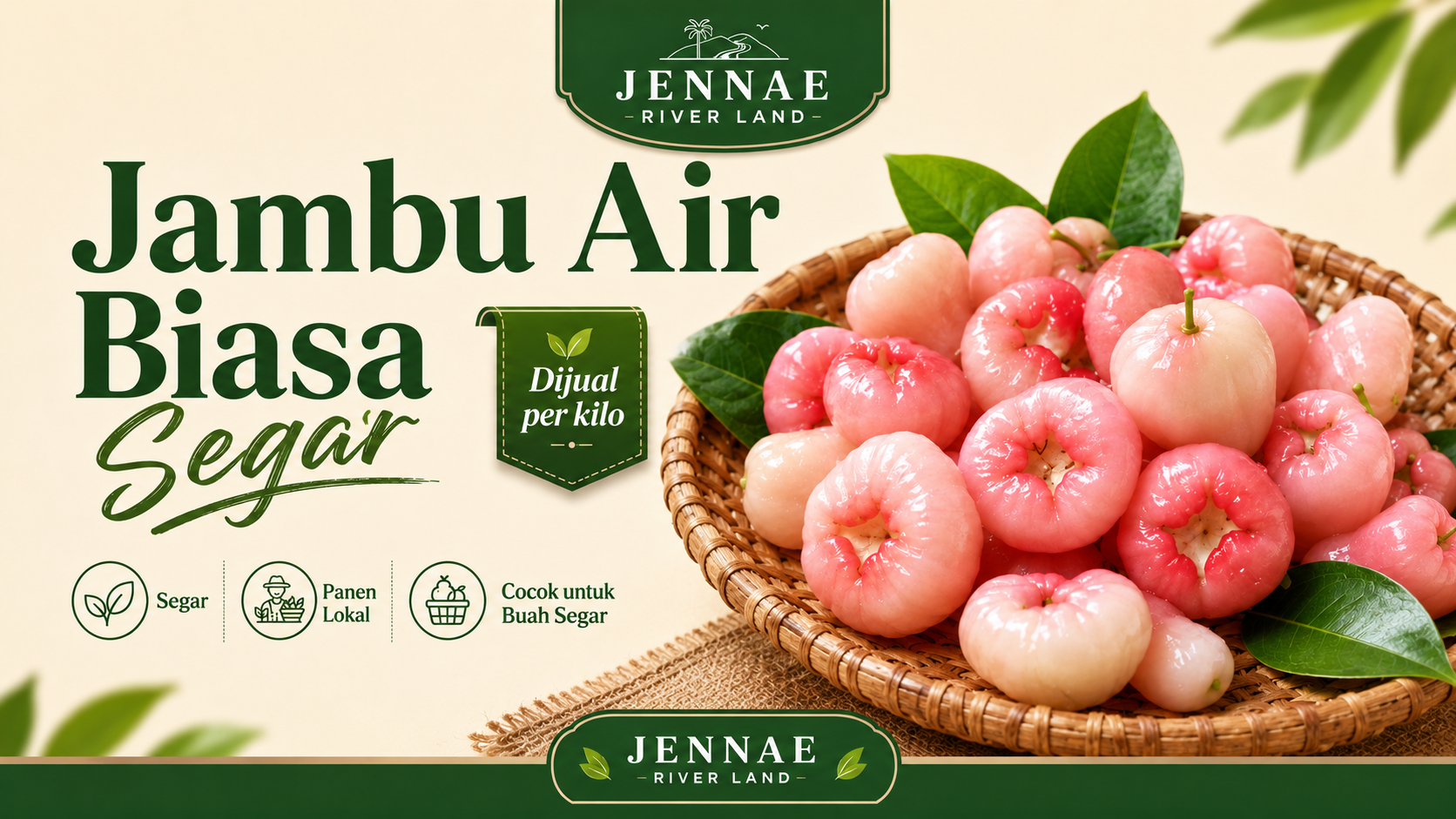 Asli Jennae (Musiman) Jambu Air Lokal Jennae