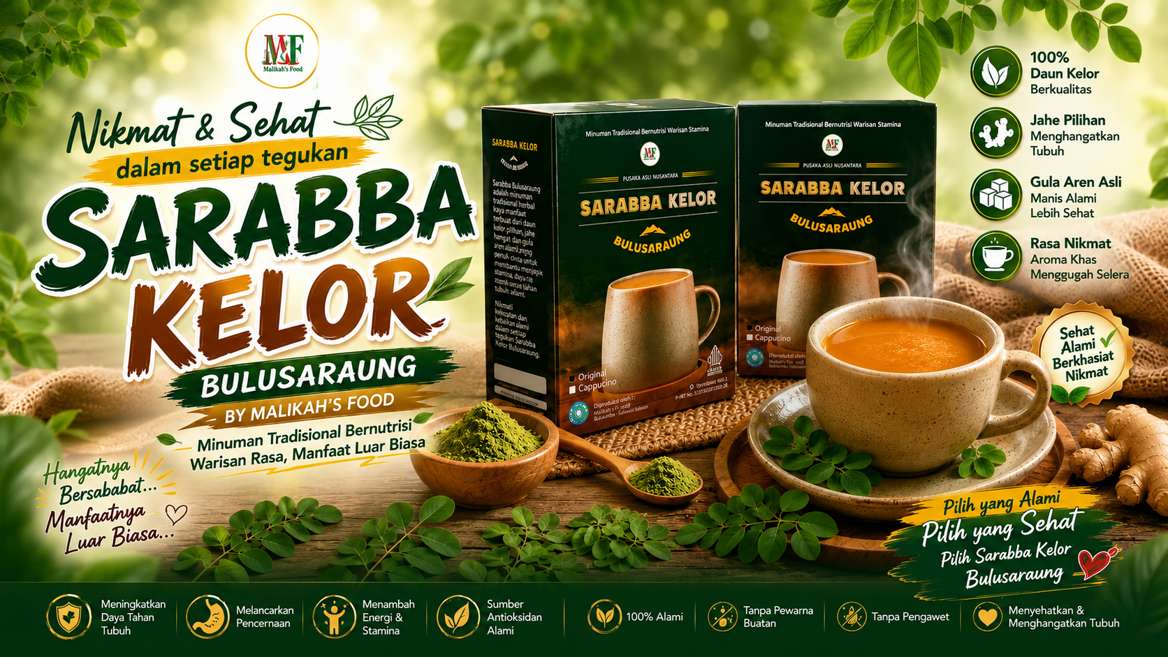 Sarabba Kelor Bulusaraung (Box / 5 Sachet)