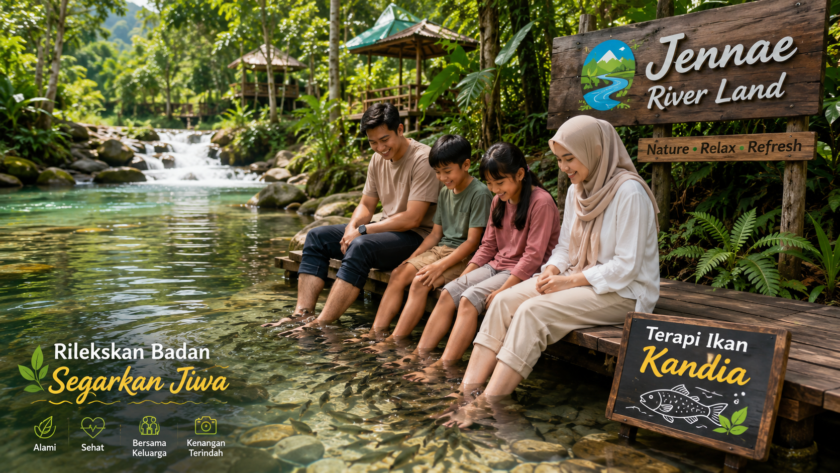 (Gratis) Terapi Ikan Kandia di Sungai